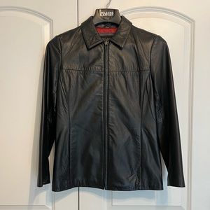 Vintage Wilsons black leather jacket women’s small